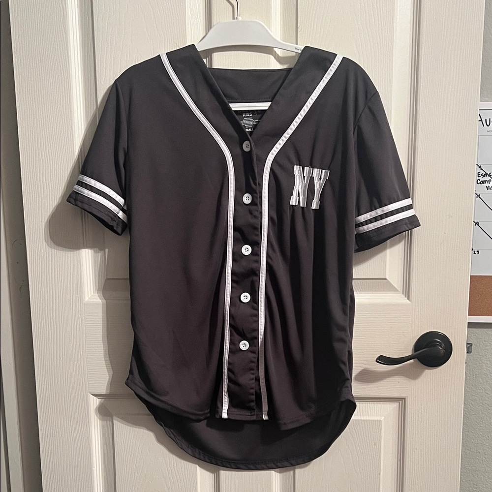 Black NY Women's Jersey Top